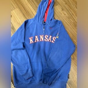 vintage nike kansas jayhawks team gear hoodie